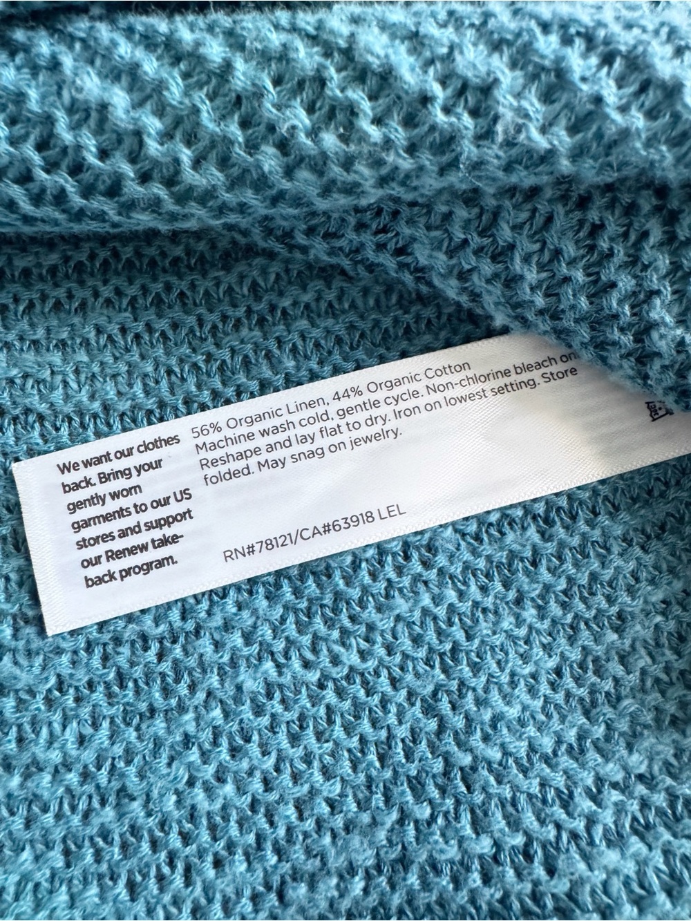 Eileen Fisher Organic Linen - Cotton   Sweater - Picture 2 of 5